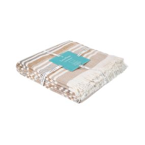 Покривало Lotus Home 11028 Туреччина 230*240 см  Бавовна + акрил + поліестер Бежевий