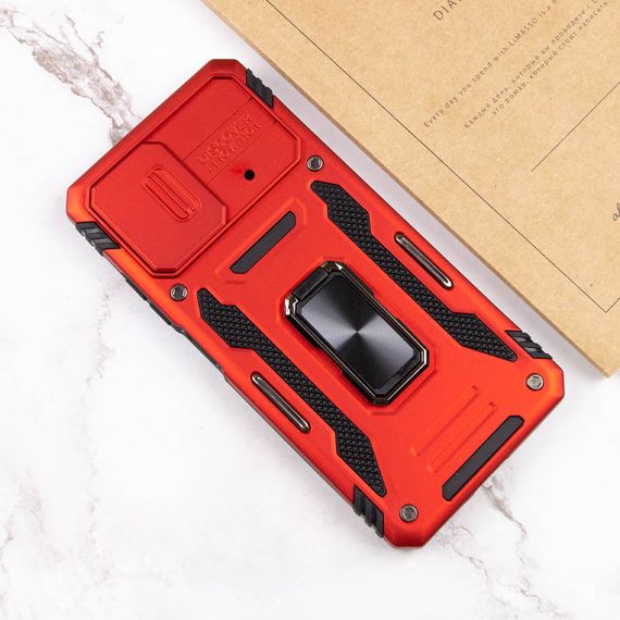 Ударостійкий чохол Camshield Army Ring для Xiaomi Poco X5 Pro 5G / Note 12 Pro 5G Червоний / Red | Зображення 5