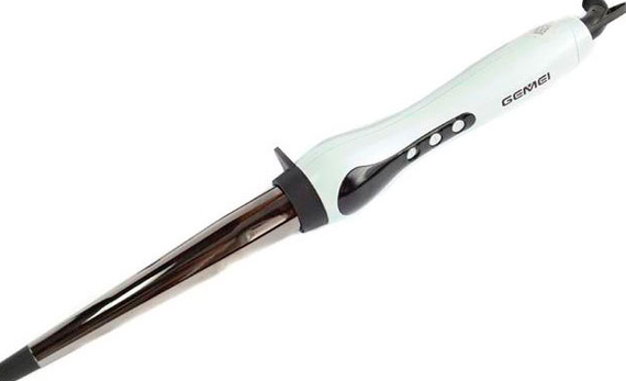 Тонка плойка Gemei Gm 403 30 W афро-кучері конусна плойка афро- локони | Зображення 4