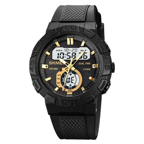 Годинник наручний чоловічий Skmei 1881GDWT білий з золотистим