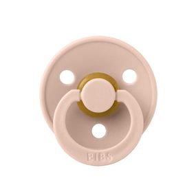 Соска пустушка Bibs Colour round 0-6 міс Blush пудрова кругла
