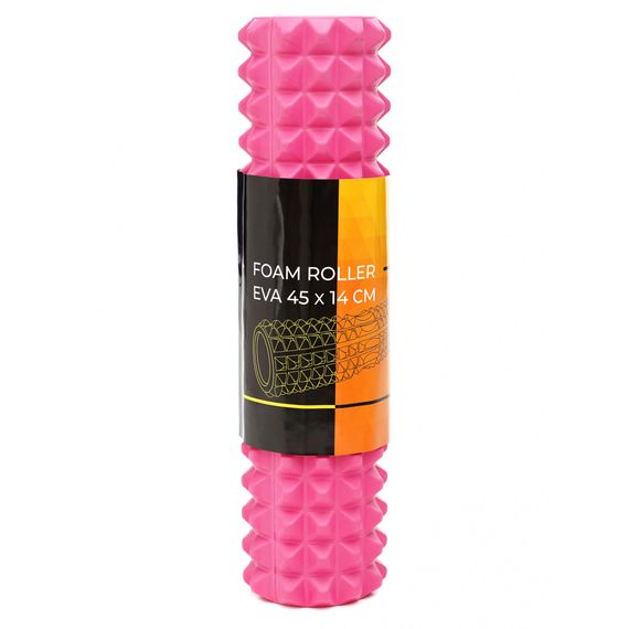 Масажний ролик Cornix EVA 45 x 14 см (валик, ролер) XR-0332 Pink | Зображення 2