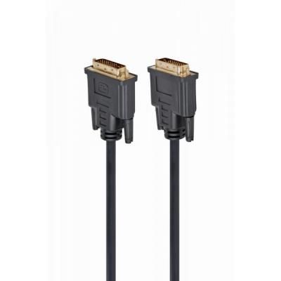 Кабель мультимедийный DVI M to DVI M 4.5m 24+1pin Cablexpert (CC-DVI2-BK-15)