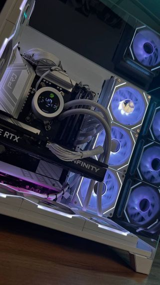 Збірка під замовлення:: комп'ютер GameMax Infinity Pro White Tower / AMD Ryzen 7 7700 (8 (12) ядер по 3,8 - 5,3 ГГц) / 32 ГБ DDR5 / 2000 ГБ SSD M.2 / nVidia GeForce RTX 5070, 12 ГБ GDDR7, 192-біт / 850 Вт | Зображення 7