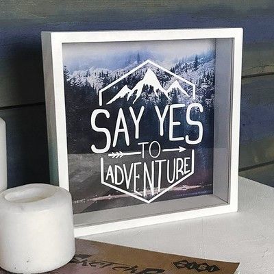 Копилка деревянная для денег Say yes to adventure (KOP_18D007)