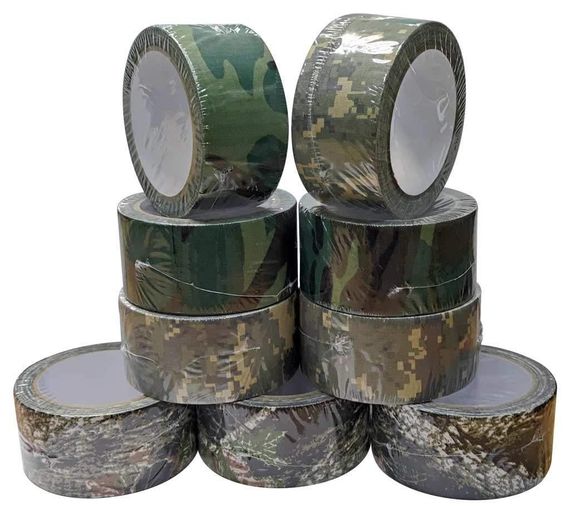 Камуфляжная лента для оружия Buvele 50 мм/10 м Лента для оружия обмотка на автомат Лента камуфляжная | Зображення 2