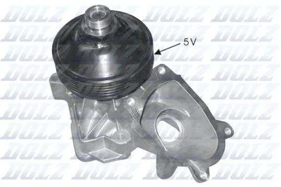 Водяной насос BMW/LAND ROVER/OPEL/VAUXHALL 330d/Range Rover/Omega/Omega 2,5-3,0 98-09, DOLZ (B222) | Зображення 3