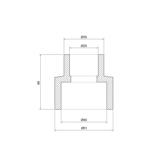 Муфта PPR Thermo Alliance 40х25 | Зображення 1