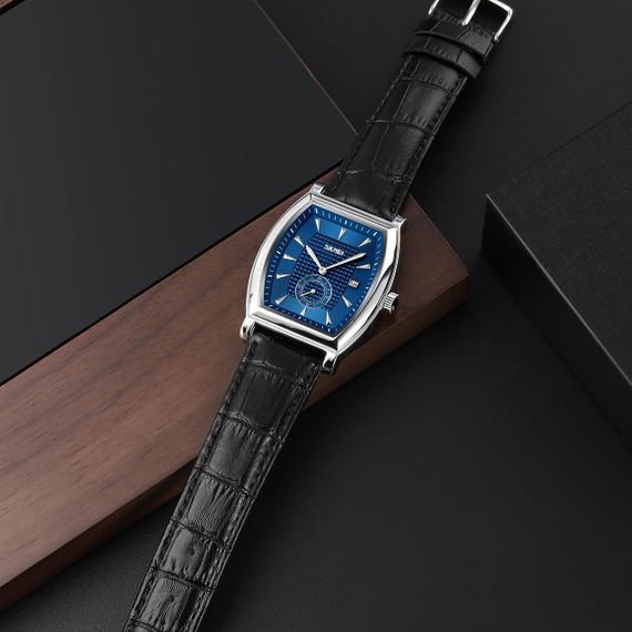 Годинник S2kmei 9306SIBU Silver-Blue | Зображення 3