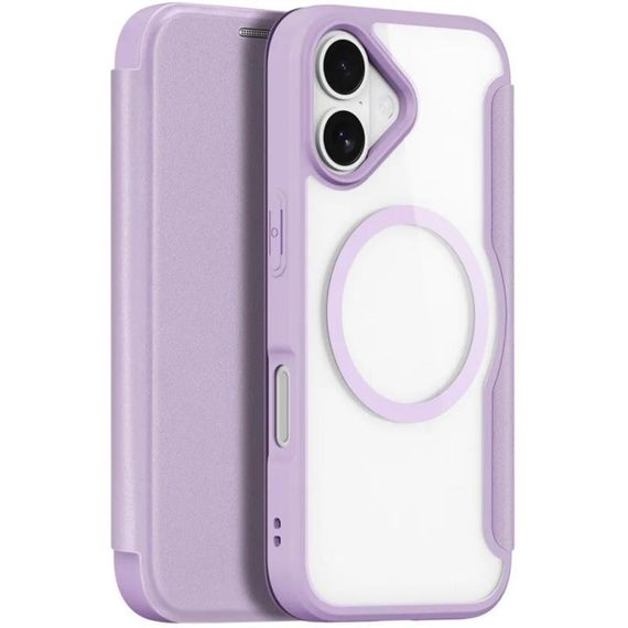 Чехол-книжка Dux Ducis Skin X Pro with MagSafe для Apple iPhone 17 (6.3") Black Purple Pink | Зображення 3
