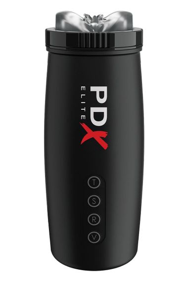 Мастурбатор Pipedream PDX Elite з вібрацією та всмоктуванням, чорний, 22 см sexstyle | Зображення 1