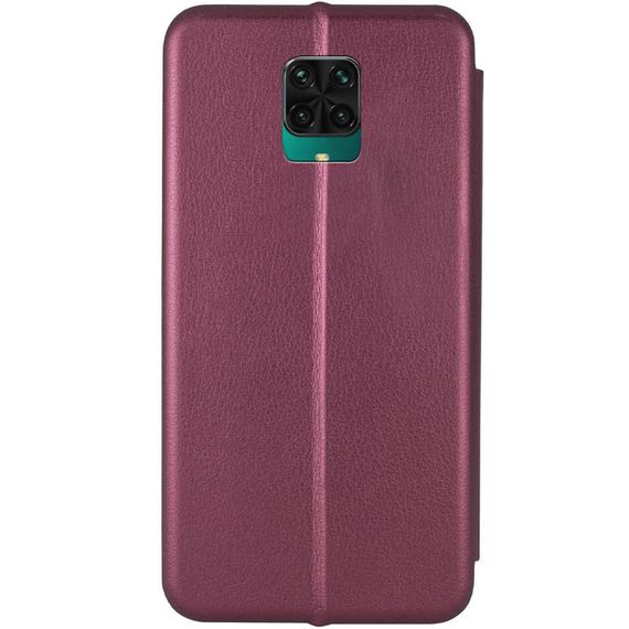 Кожаный чехол-книжка Classy для Xiaomi Redmi Note 9s / Note 9 Pro / Note 9 Pro Max Бордовый | Зображення 1