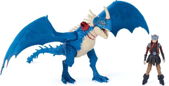 Игровой набор Dreamworks Dragons Как приручить дракона Злобный Змеевик и всадница Астрид | Зображення 1