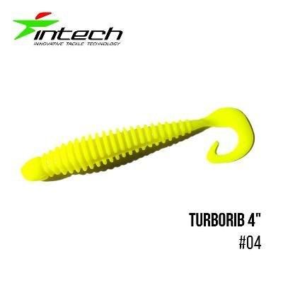 Силиконовая приманка, Съедобный силикон Intech Интеч Turborib 4"5 шт #04