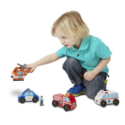 Ігровий набір Melissa&amp;Doug Дерев&apos;яний аварійний набір Транспорт (MD19285) | Зображення 6