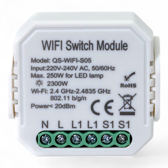 432421 Розумний вимикач Tervix Pro Line WiFi Switch (1 клавіша / розетка)