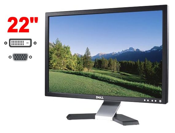 Монітор Dell E228WFPc / 22" (1680x1050) TN / 1x DVI, 1xVGA / VESA 100x100 б/в