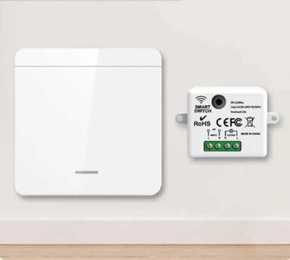 Бездротовий накладний вимикач, 2 шт., реле RF433 | Зображення 1