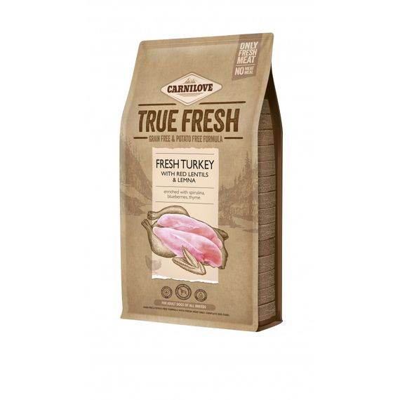 Корм сухий Carnilove True Fresh Turkey for Adult dogs для дорослих собак усіх порід з індичкою 4 кг