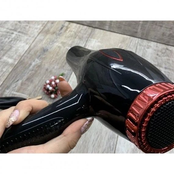 Фен професійний для волосся з насадкою GEMEI GM-1770 2200 Вт чорний (40546-GM-1770_355) | Зображення 3