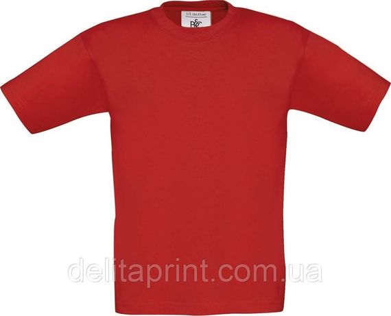 Футболка дитяча B&C Exact 150 Красный 5-6 лет