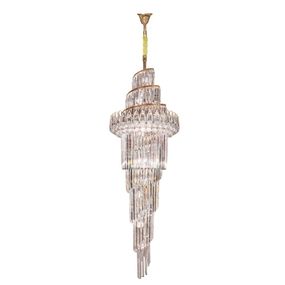Люстра подвесная хрустальная для холла E14 40W G (BCL-695S/26)