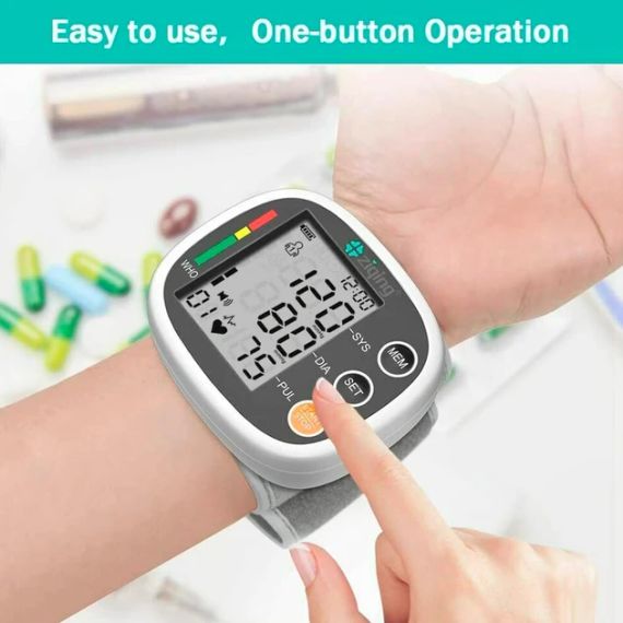 Тонометр Ziqing XW-03 автоматичний на зап'ястку від акумулятора Білий | Зображення 1