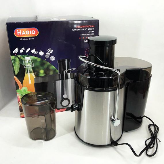 Электрическая соковыжималка для яблок MAGIO MG-187 1000 Вт, Соковижималка для помидор KG-92 | Зображення 3