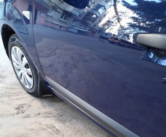 Передние брызговики (2 шт.) для Renault Sandero 2007-2013 гг | Зображення 3