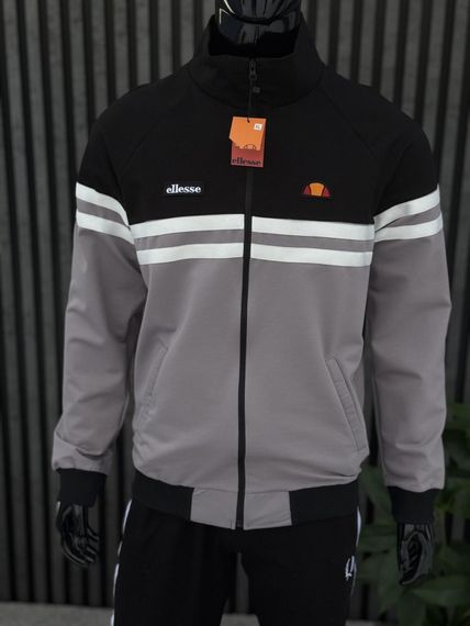 Кофта Ellesse сіра з чорним