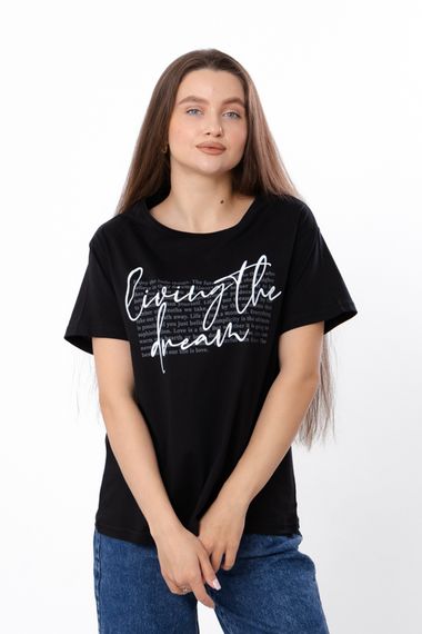 Футболка жіноча (оверсайз) Носи своє 50 Чорний (p-6468-189520)