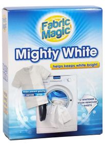 Серветки для оновлення білого кольору тканин Fabric Magic Mighty White 12шт
