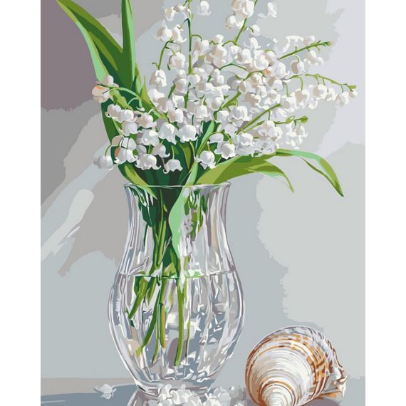 Картина за номерами "Запашні конвалії" ©arttem_illustrations 13160-AC 40х50 см