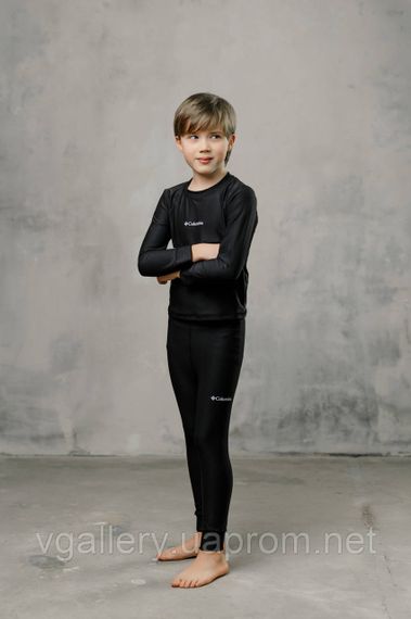 Дитяча термобілизна чорна COLUMВІА OMNI HEAT термокостюм спортивний для дітей коламбія омні хіт | Зображення 1