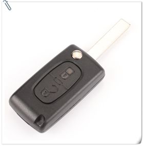 Смарт ключ Peugeot 107 207 307 308 407 607 Citroen C2 C3 C4 C5 C6 на 2 кнопки FSK