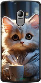 Чохол на Lenovo A7010 Білий кіт "5646u-232-2448"