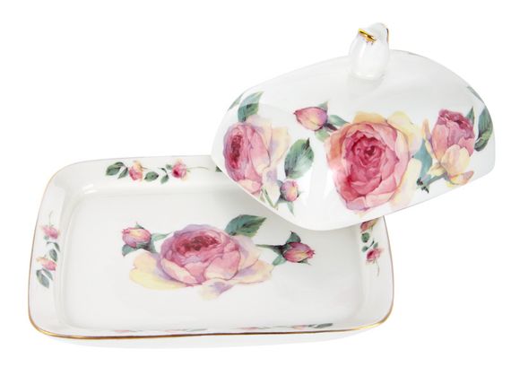 Маслянка фарфорова Paeonia 17х13х7 см | Зображення 1