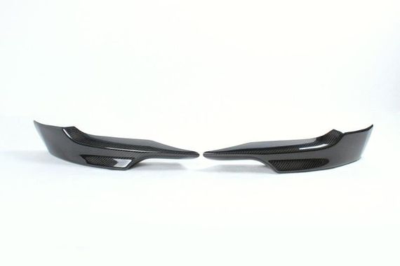 Накладки на передній бампер Flap (для E92/E93 M-Sport 2006-2009, Карбон) для BMW 3 серія E-90/91/92/93 рр | Зображення 5