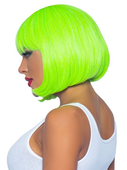 Парик Leg Avenue 12″ Neon short bob wig Neon Green | Зображення 2