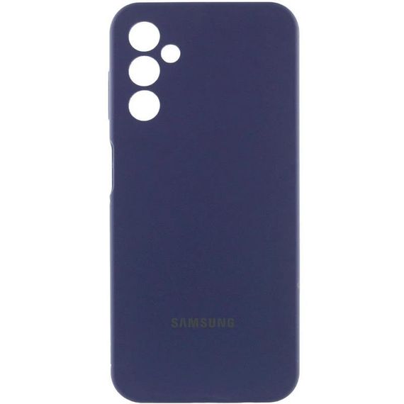 Чохол Silicone Cover Lakshmi Full Camera (AA) with logo для Samsung Galaxy A16 4G/5G Синій / Midnight blue