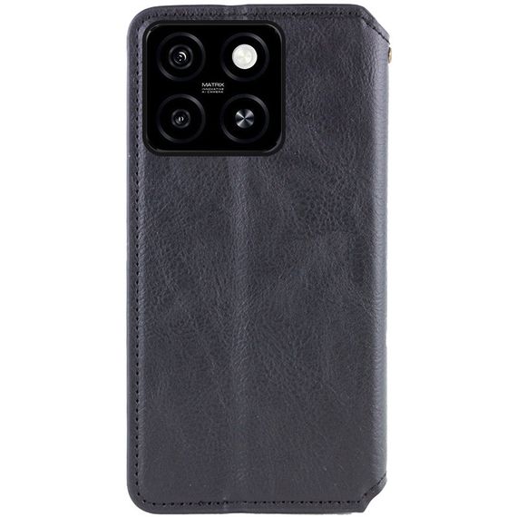 Шкіряний чохол-книжка GETMAN Cubic (PU) для Motorola Moto G75 5G Чорний | Зображення 3