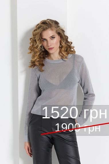 Джемпер ажур 2544 | Зображення 9