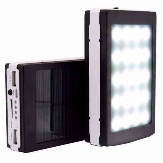 УМБ Power Bank Solar 20000 mAh мобильное зарядное с солнечной панелью и лампой, повербанк для планшета UM-93 | Зображення 7