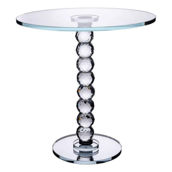 Тортівниця скляна на ніжці 30×32 см см підставка для торта, капкейків прозора HP-4-81L