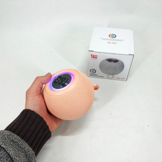 Бездротова потужна колонка TG337 з Bluetooth, RGB-підсвічуванням та радіо. Колір: рожевий | Зображення 5