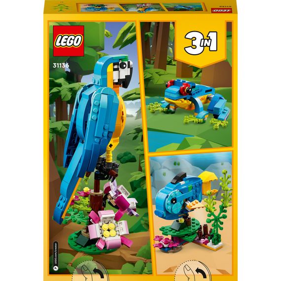 Конструктор LEGO Creator Екзотичний папуга 253 деталі (31136) | Зображення 9