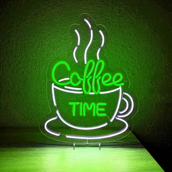 Неоновий світильник Coffee TIME 385х500 acr-n000115 | Зображення 2