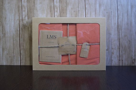 Постільна білизна Limasso Stonewashed Ranforse 200 х 220 см Mecca Orange | Зображення 4