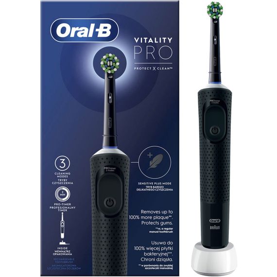 Електрична зубна щітка Oral-B D103.413.3 PRO Black | Зображення 1