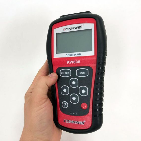 Автомобильный диагностический сканер Konnwei KW808 OBD II/EOBD, Автотестер универсальный Адаптер | Зображення 9
